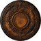 Ekena Millwork Dauphine Ceiling Medallion (Fits Canopies up to 13 1/4"), Hand-Painted Rust, 33 7/8"OD x 1 3/8"P CM33DARUS - alternate 1